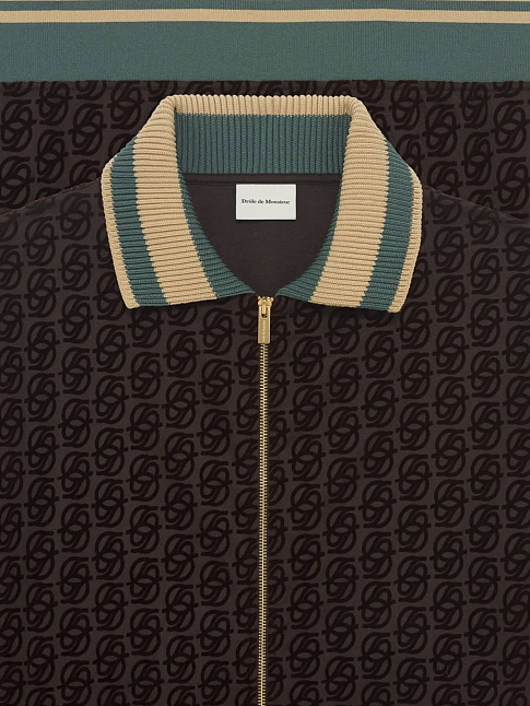 Куртка SURVETEMENT MONOGRAMME (размер XXL, цвет Темно-коричневый)