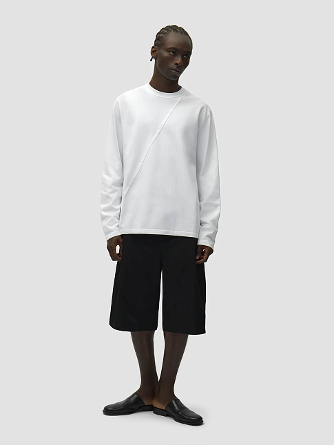 Лонгслив BACK CIRCLE LOGO (размер 3XL, цвет Белый)