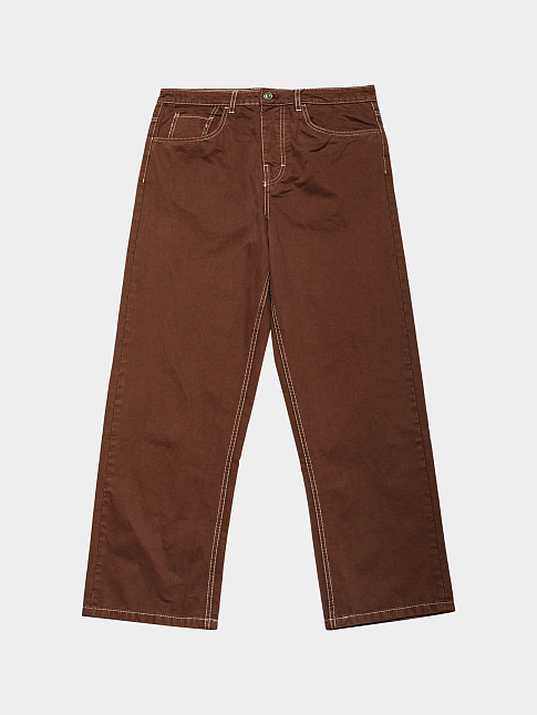 Брюки WIDE TWILL (размер 38, цвет Коричневый)