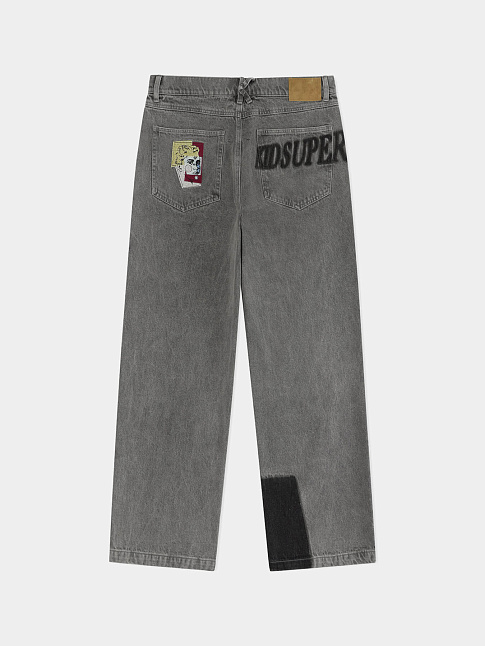 Джинсы SUN FADED RUNNING MAN (размер XL, цвет Серый)