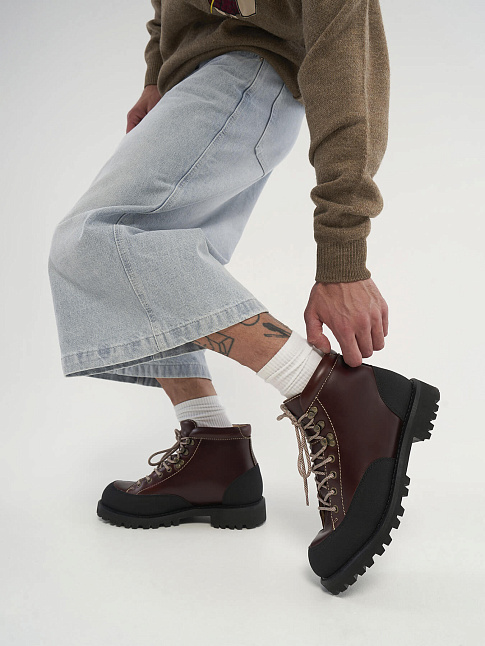 Ботинки MERU (размер 43, цвет Коричневый)