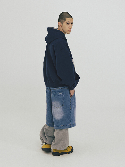 Худи HORIZON DOUBLE COLOR (размер M, цвет Синий)