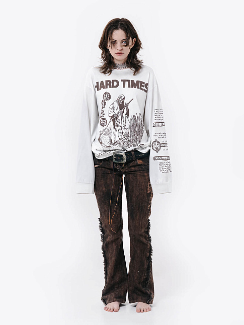 Лонгслив HARD TIMES 2 (размер L, цвет Белый)