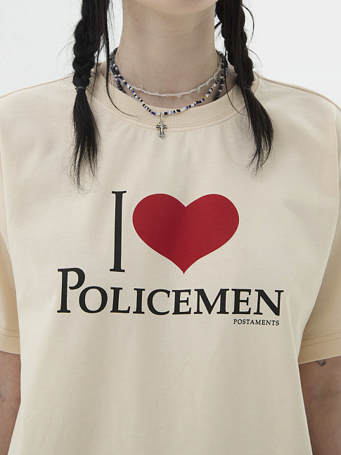 Футболка POLICEMAN (размер L, цвет Бежевый)