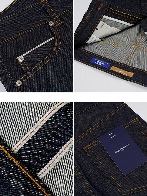 Джинсы OG SELVEDGE REGULAR (размер L, цвет Синий)