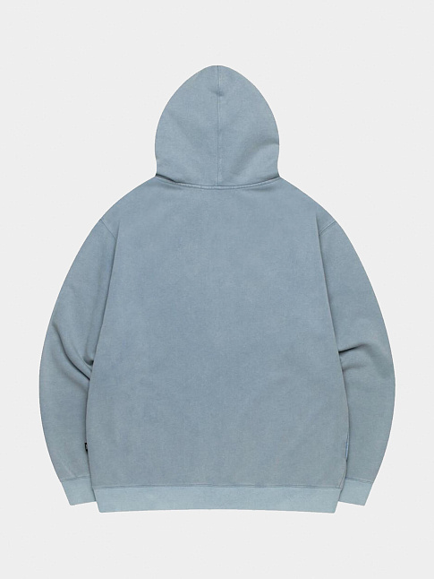 Худи WASHED OG APPLIQUE ZIP-UP (размер M, цвет Голубой)