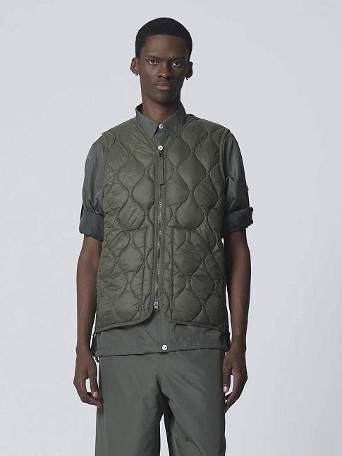 Жилет MILITARY V NECK W-ZIP (размер L, цвет Зеленый)