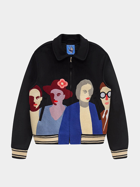 Куртка PATCHWORK PORTRAITS VARSITY (размер L, цвет Черный)