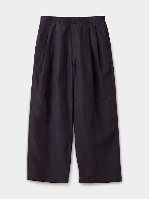 Брюки CLASSY OVERSIZED TWOTUCK (размер M, цвет Темно-синий)