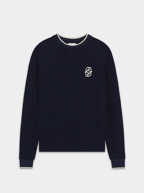 Лонгслив WAFFLE (размер L, цвет Синий)