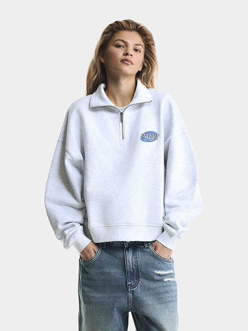 Свитшот SWEET (размер M, цвет Светло-серый)