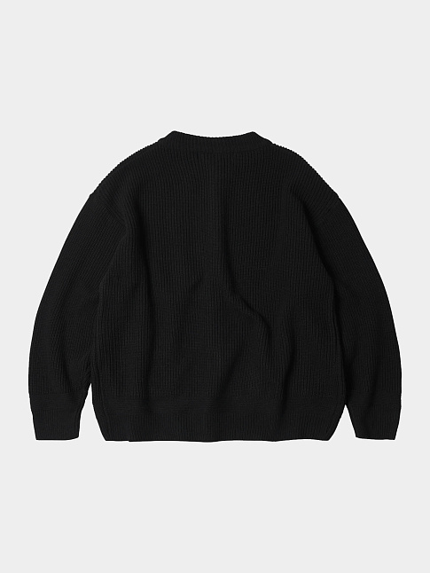 Кардиган HEAVY WOOL ROUND (размер M, цвет Черный)