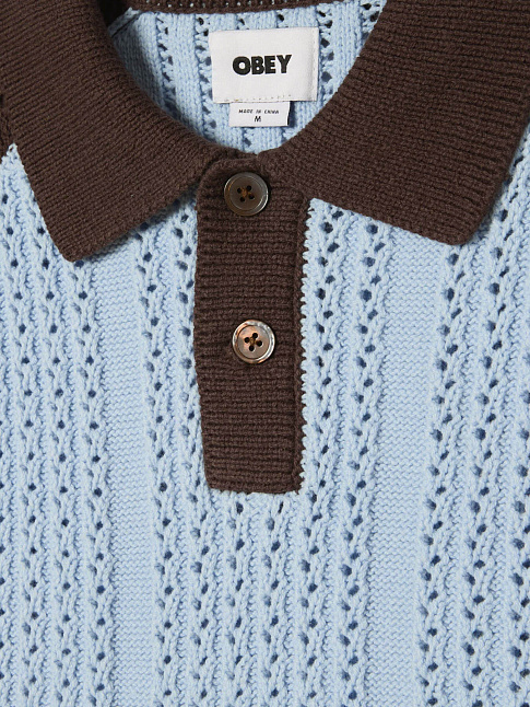 Свитер ABEL POLO (размер L, цвет Коричневый-Голубой)