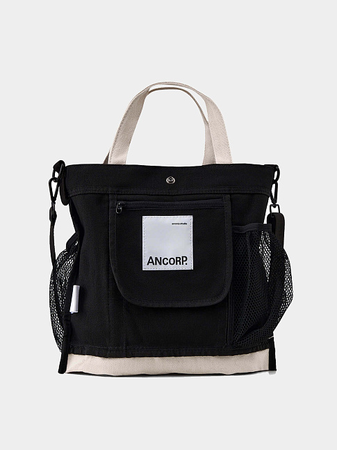 Тоут из канваса (размер one size, цвет Черный)