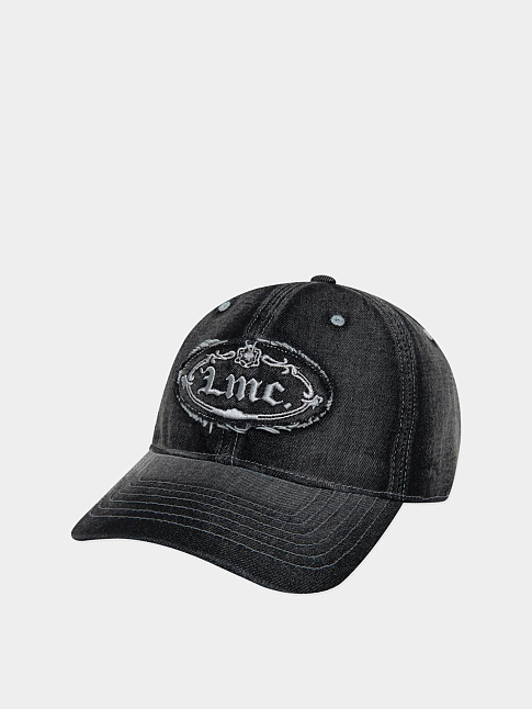 Кепка WASHED DENIM GOTHIC OVAL 6PANEL (размер one size, цвет Черный)