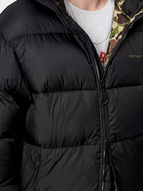 Пуховик TORONTO (размер XXL, цвет Черный-Зеленый)