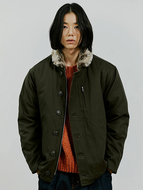 Куртка EDGAR N-1 DECK (размер L, цвет Зеленый)