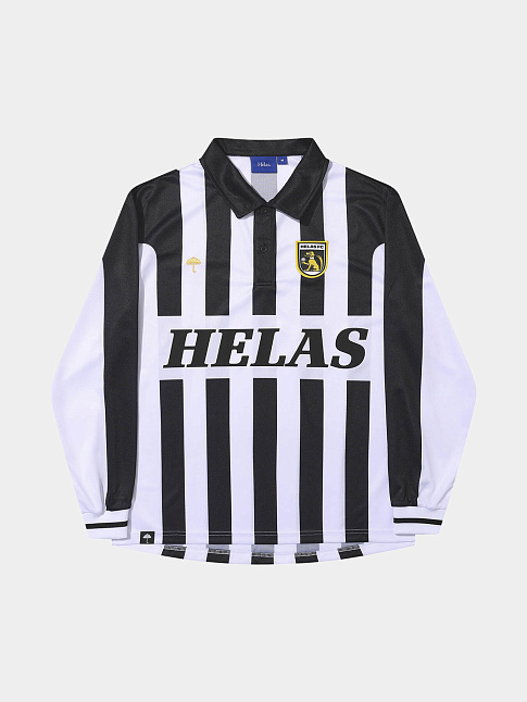 Лонгслив FC POLO (размер L, цвет Черный-Белый)