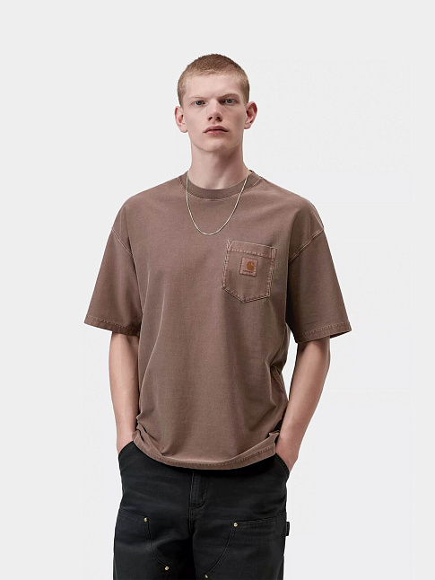 Футболка LOOSE POCKET (размер L, цвет Коричневый)
