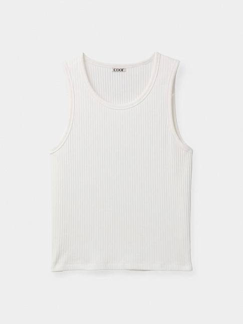 Майка SCOOP-NECK RIBBED (размер M, цвет Белый)
