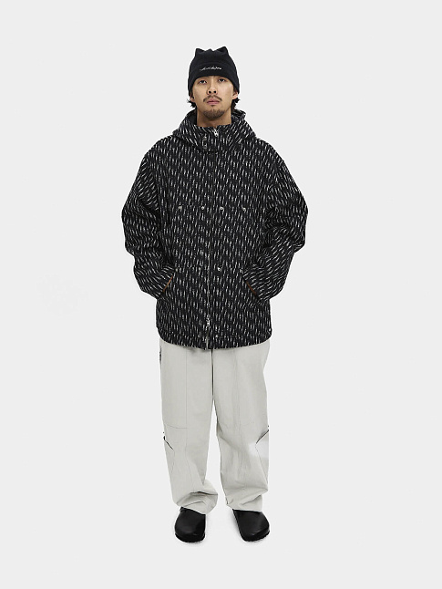 Куртка HOODED WOOL ZIP (размер L, цвет Черный)