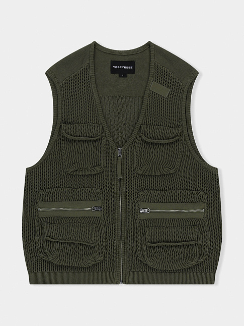 Жилет KNITTED UTILITY (размер XL, цвет Хаки)