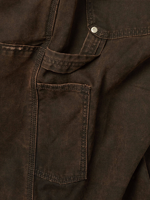 Шорты WASHED CANVAS CARPENTER (размер M, цвет Коричневый)