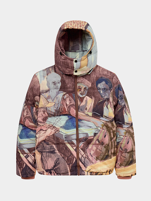 Пуховик DOMINO PLAYERS (размер M, цвет Разноцветный)