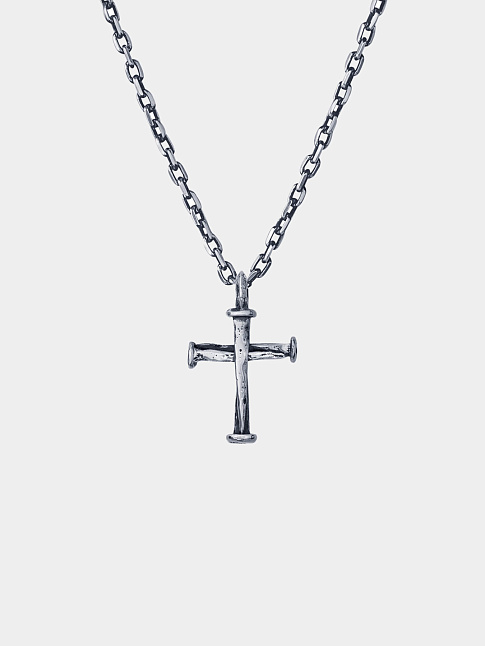 Подвеска FORGED CROSS MINI (размер one size, цвет Серебряный)
