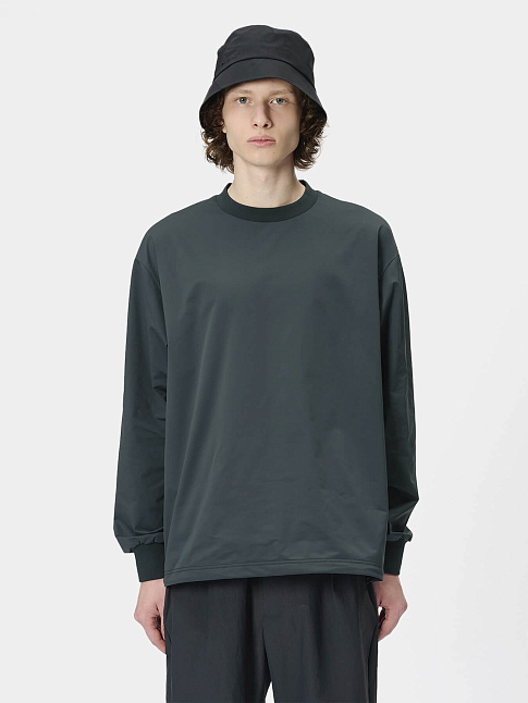 Лонгслив HIGH GAUGE SHIRRING (размер L, цвет Бирюзовый)