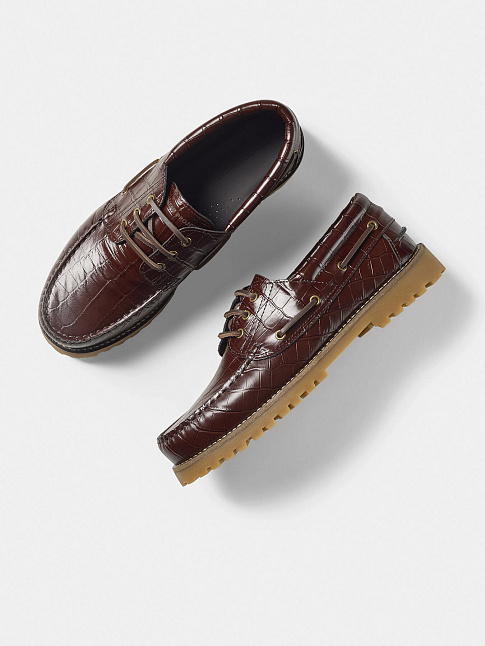 Ботинки OLLIE BOAT SHOE (размер 40, цвет Коричневый)