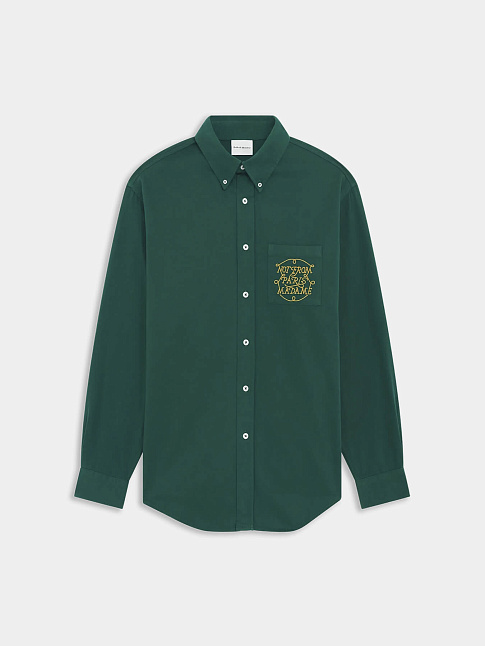 Рубашка SLOGAN TRESSES (размер XXL, цвет Темно-зеленый)