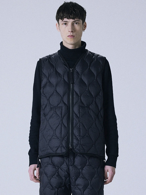 Жилет MILITARY V NECK W-ZIP (размер L, цвет Черный)