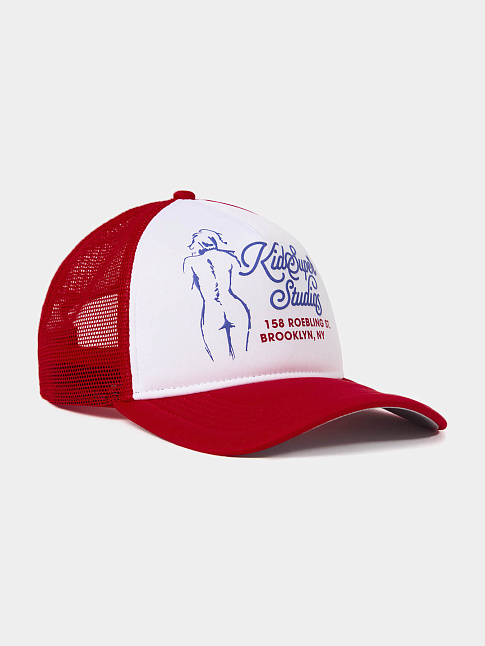 Кепка PUFF PRINT TRUCKER (размер one size, цвет Красный)