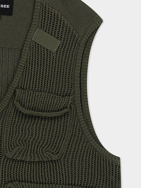 Жилет KNITTED UTILITY (размер XL, цвет Хаки)