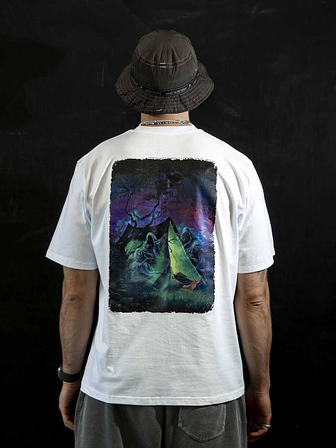 Футболка MONSTER TENT (размер L, цвет Белый)