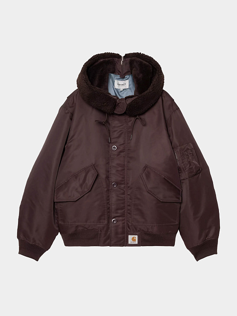 Бомбер HD OLTERA (размер XL, цвет Темно-бордовый)