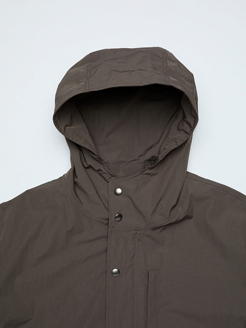 Куртка CROP HOODIE MILL (размер L, цвет Коричневый)