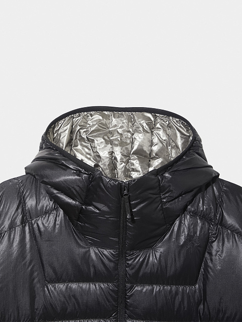Пуховик 1000FP SPUTTERING HOODED (размер M, цвет Черный)