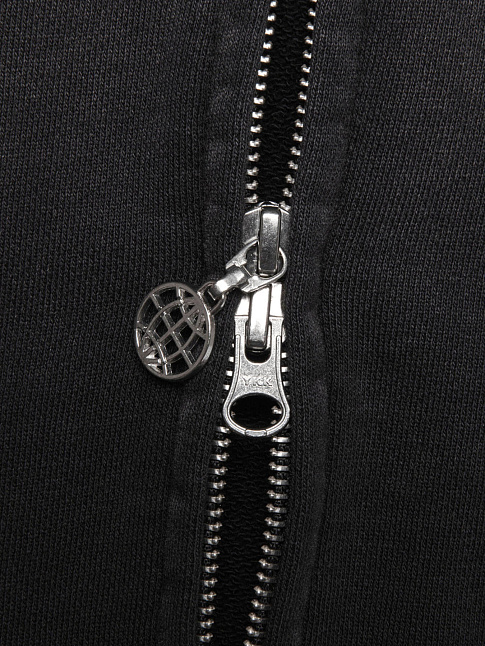Худи GOTHIC WASHED ZIP-UP (размер L, цвет Черный)