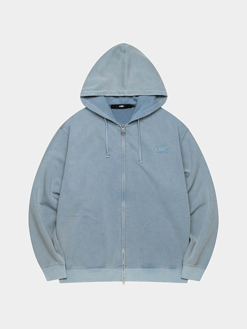 Худи WASHED OG APPLIQUE ZIP-UP (размер M, цвет Голубой)