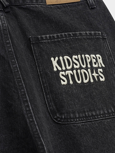 Шорты PATCHES DENIM (размер M, цвет Черный)