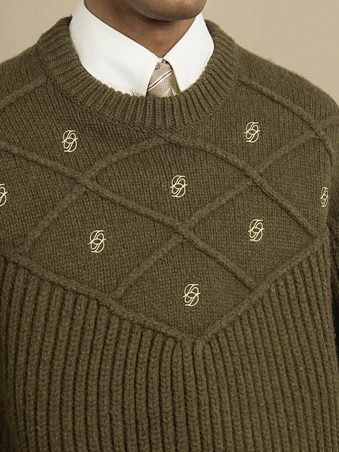 Свитер MONOGRAMME (размер L, цвет Зеленый)