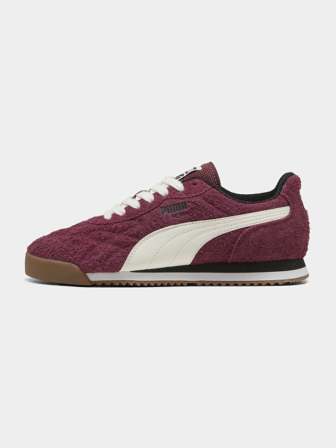 Кроссовки ROMA ANNIVERSARIO SUEDE (размер 46, цвет Бордовый-Белый)