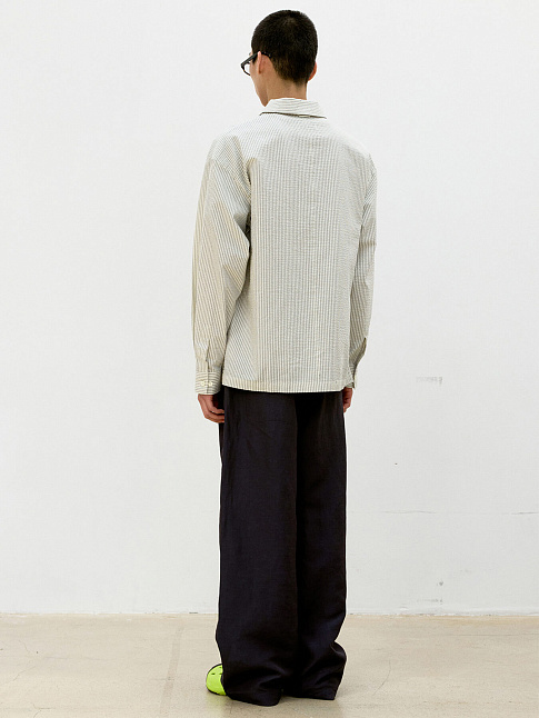 Брюки CLASSY OVERSIZED TWOTUCK (размер M, цвет Темно-синий)