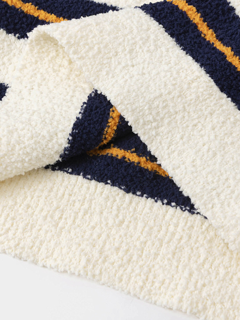 Свитер SOFT STRIPS (размер S, цвет Бежевый-Темно-синий)