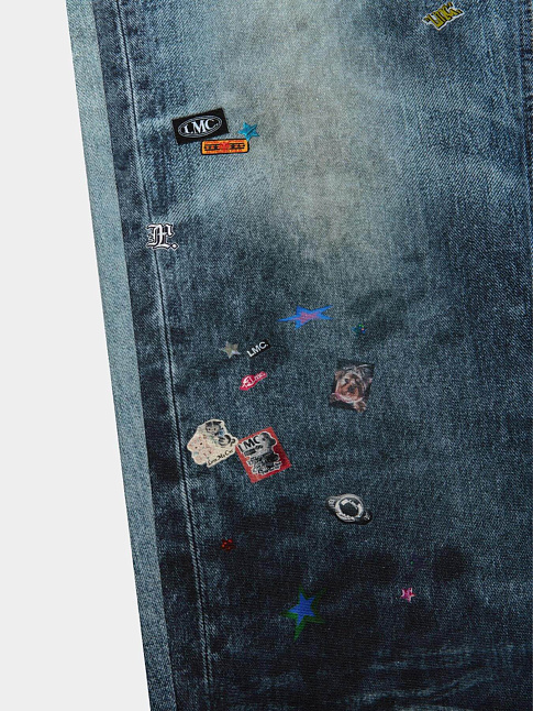 Джинсы TROMPE L' OEIL (размер L, цвет Разноцветный)