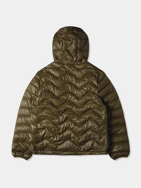Пуховик WAVES HOODED (размер M, цвет Темно-зеленый)