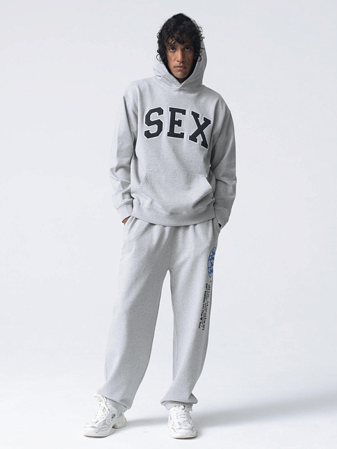 Худи SEX HOODIE (размер XL, цвет GREY)