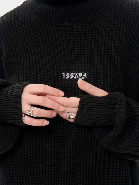 Свитер CHAINMAIL TURTLENECK (размер S, цвет Черный)